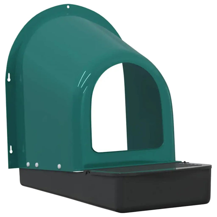 4 Chicken Wall-Mounted Nesting Boxes in Dark Green - Little and Giant Explorers vidaXL
