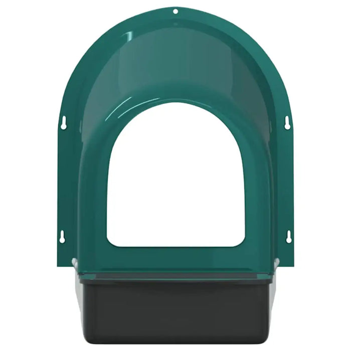 4 Chicken Wall-Mounted Nesting Boxes in Dark Green - Little and Giant Explorers vidaXL