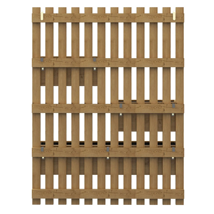 Wall-Mounted Wooden Garden Planters with Trellis - Little and Giant Explorers Outsunny