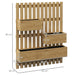 Wall-Mounted Wooden Garden Planters with Trellis - Little and Giant Explorers Outsunny