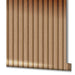 Wallpaper 'Botanica Wooden Slats' in Brown - Little and Giant Explorers Noordwand