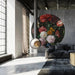 Wallpaper Circle 'Golden Age Flowers' Ø190cm - Little and Giant Explorers WallArt