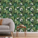 Wallpaper 'Eden' in Black and Dark Green - Little and Giant Explorers DUTCH WALLCOVERINGS