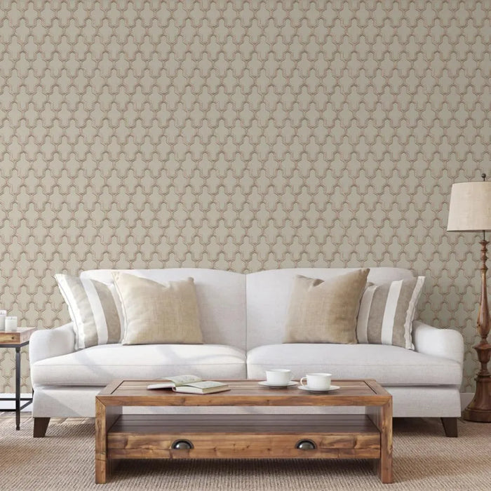 Wallpaper 'Geometric' in Gold and Green - Little and Giant Explorers DUTCH WALLCOVERINGS