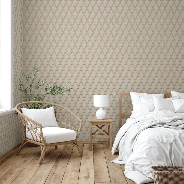 Wallpaper 'Geometric' in Gold and Green - Little and Giant Explorers DUTCH WALLCOVERINGS