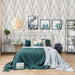 Wallpaper 'Geometric' in White and Gold - Little and Giant Explorers DUTCH WALLCOVERINGS