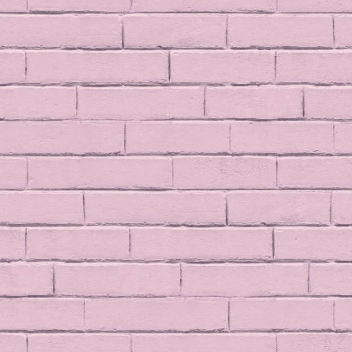 Wallpaper 'Good Vibes Brick Wall' in Pink - Little and Giant Explorers Noordwand