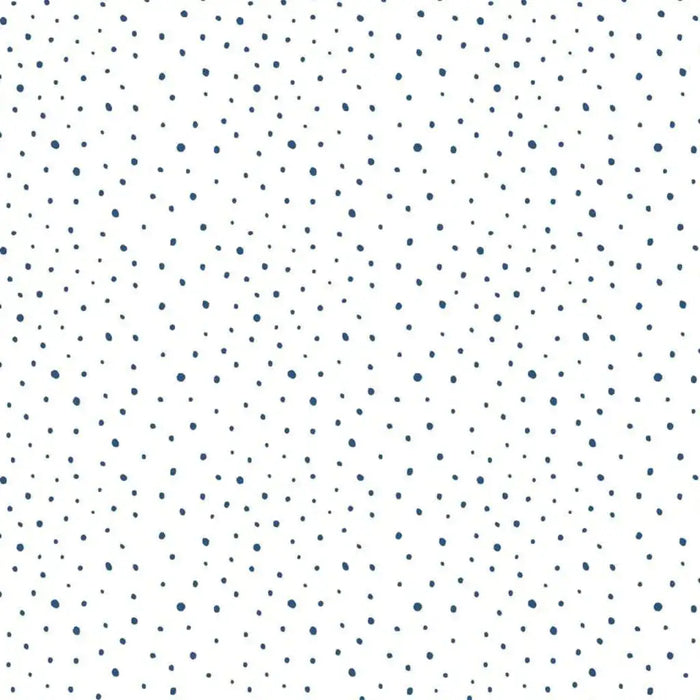 Wallpaper 'Mondo Baby Confetti Dots' in White, Blue and Beige - Little and Giant Explorers Noordwand