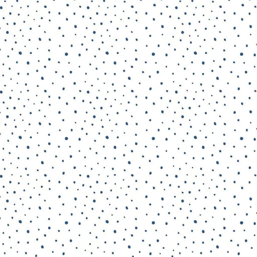 Wallpaper 'Mondo Baby Confetti Dots' in White, Blue and Beige - Little and Giant Explorers Noordwand