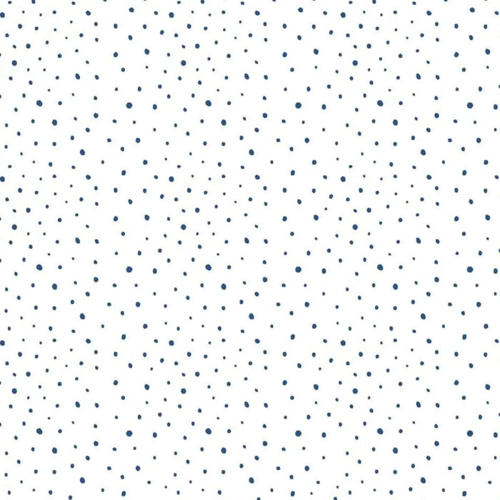 Wallpaper 'Mondo Baby Confetti Dots' in White, Blue and Beige - Little and Giant Explorers Noordwand