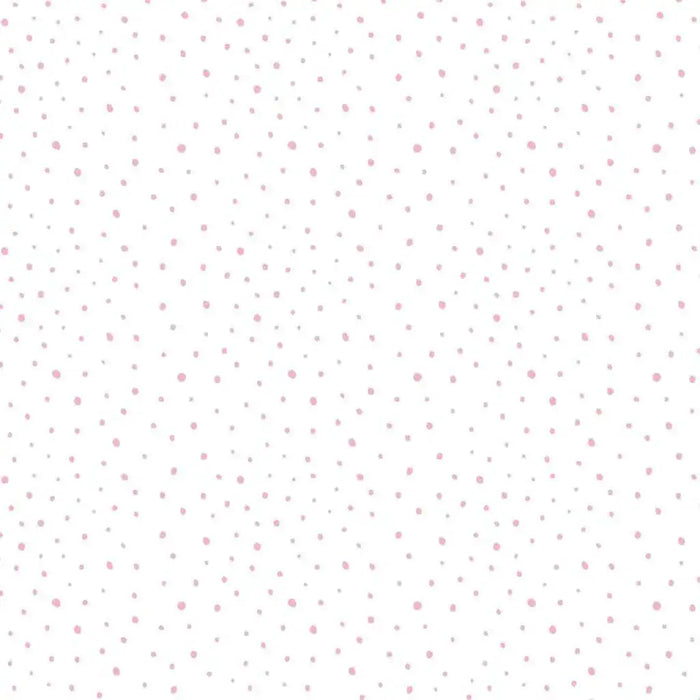 Wallpaper 'Mondo Baby Confetti Dots' in White, Pink and Beige - Little and Giant Explorers Noordwand