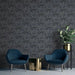 Wallpaper 'Onyx' in Anthracite and Gold - Little and Giant Explorers DUTCH WALLCOVERINGS