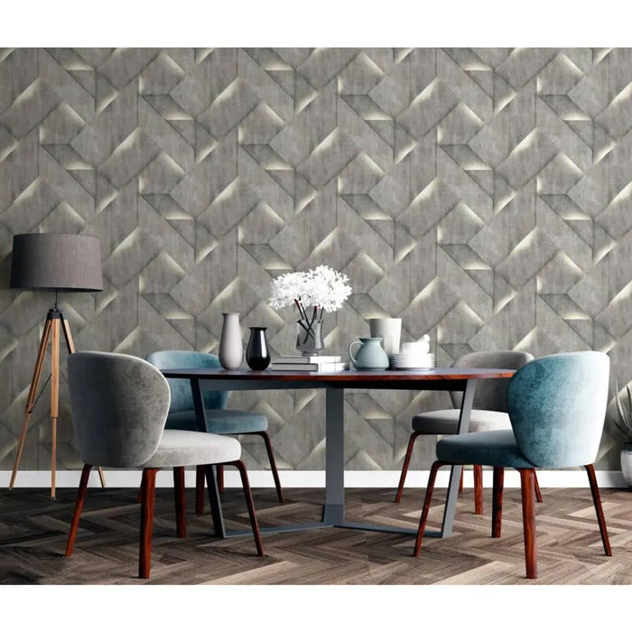 Wallpaper 'Onyx' in Dark Grey - Little and Giant Explorers DUTCH WALLCOVERINGS