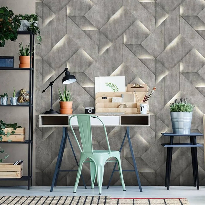 Wallpaper 'Onyx' in Dark Grey - Little and Giant Explorers DUTCH WALLCOVERINGS