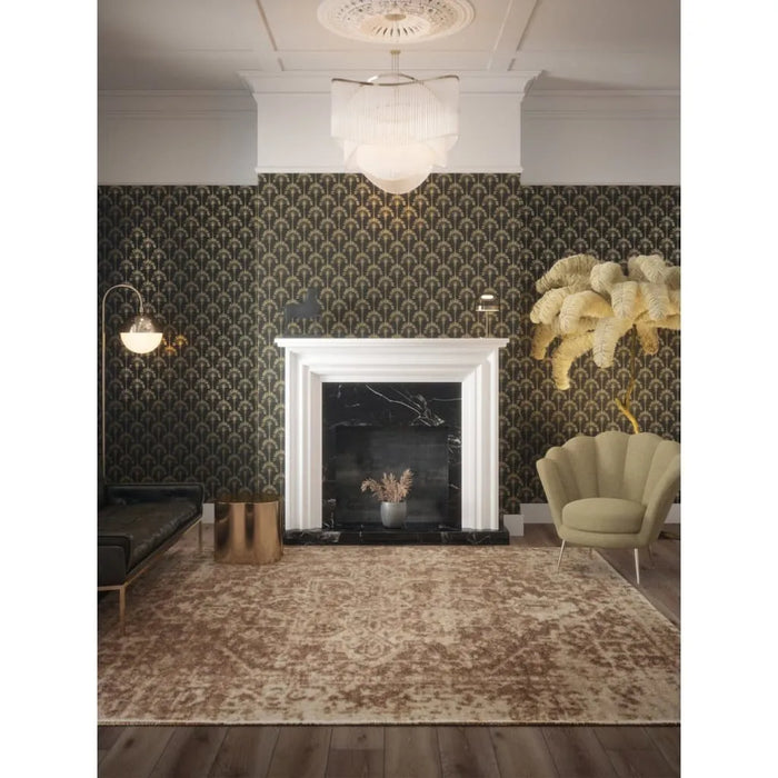 Wallpaper 'Palm Palace' in Black and Gold - Little and Giant Explorers DUTCH WALLCOVERINGS