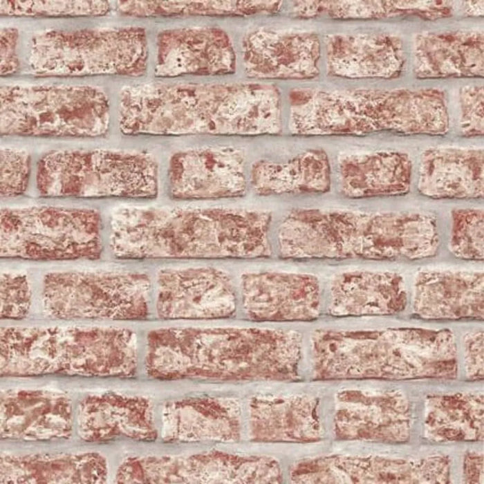 Wallpaper 'Topchic Bricks' in Red and Grey - Little and Giant Explorers Noordwand