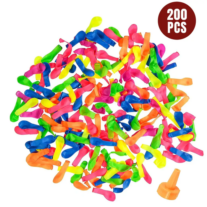 Water Bombs 200pcs with Nozzle | Easy Fill Balloons for Outdoor Summer Fun SOKA® - Little and Giant Explorers SOKA Play Imagine Learn