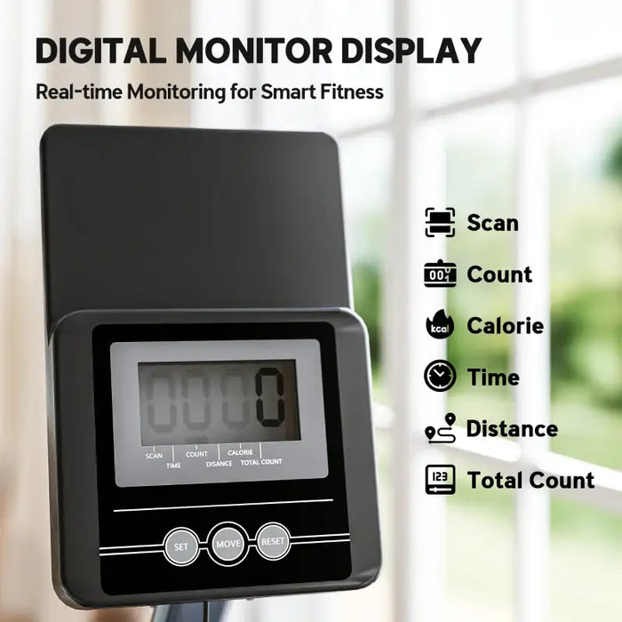 Water Rowing Machine – 13L Tank | 6-Level Water Resistance - LCD Monitor SPORTNOW - Little and Giant Explorers SPORTNOW