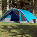 Waterproof Cabin Family Tent in Blue (6 persons) - Little and Giant Explorers vidaXL