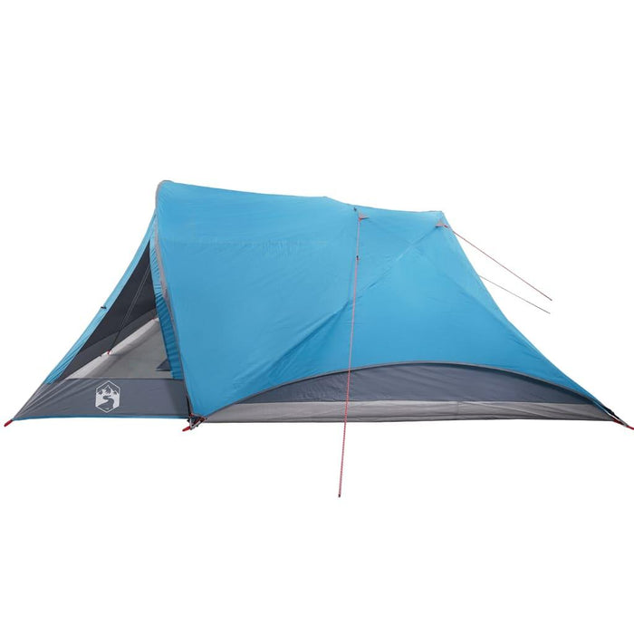 Waterproof Cabin Family Tent in Blue (6 persons) - Little and Giant Explorers vidaXL