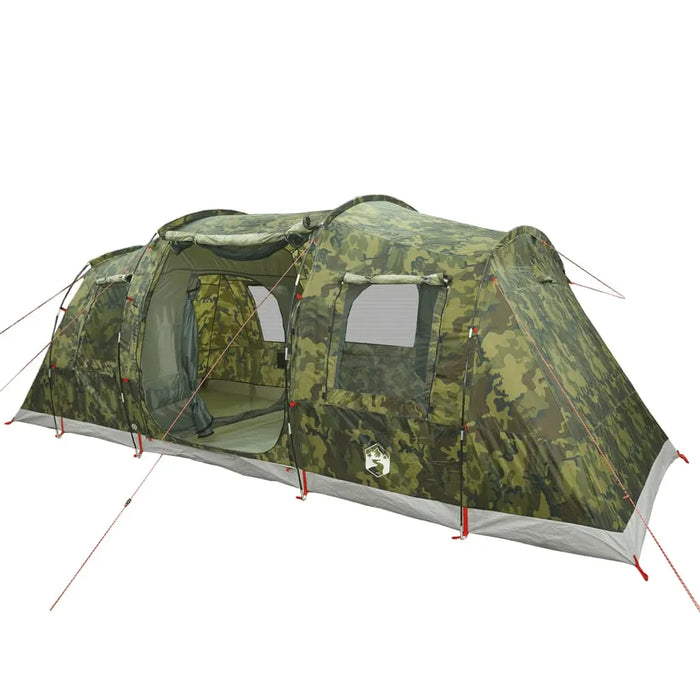 Waterproof Camouflage Family Tent Tunnel (6 persons) - Little and Giant Explorers vidaXL