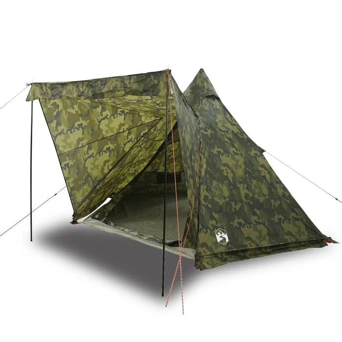 Waterproof Camouflage Tipi Family Tent (6 persons) - Little and Giant Explorers vidaXL