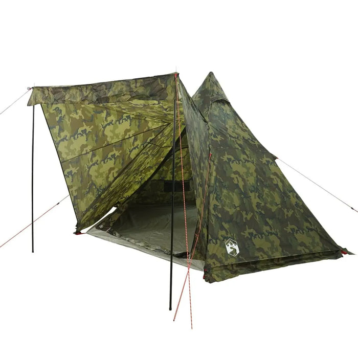 Waterproof Camouflage Tipi Family Tent (6 persons) - Little and Giant Explorers vidaXL