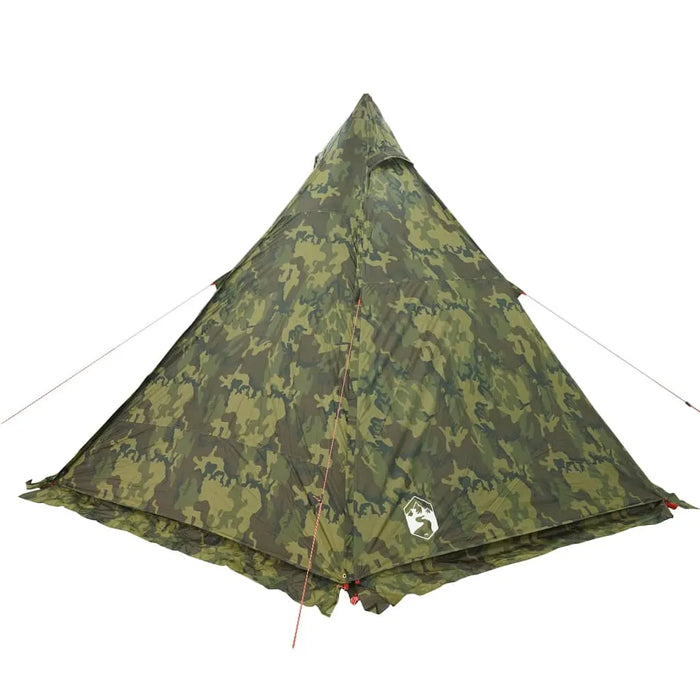 Waterproof Camouflage Tipi Family Tent (6 persons) - Little and Giant Explorers vidaXL