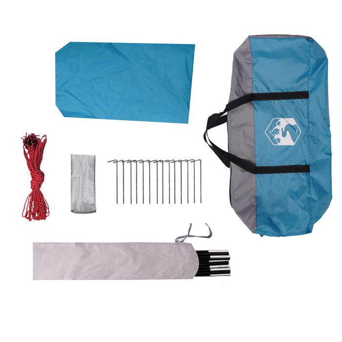 Waterproof Camping Tarp in Blue - Little and Giant Explorers vidaXL