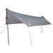 Waterproof Camping Tarp in Grey and Orange - Little and Giant Explorers vidaXL