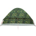 Waterproof Camping Tent Dome in Camouflage (4 persons) - Little and Giant Explorers vidaXL