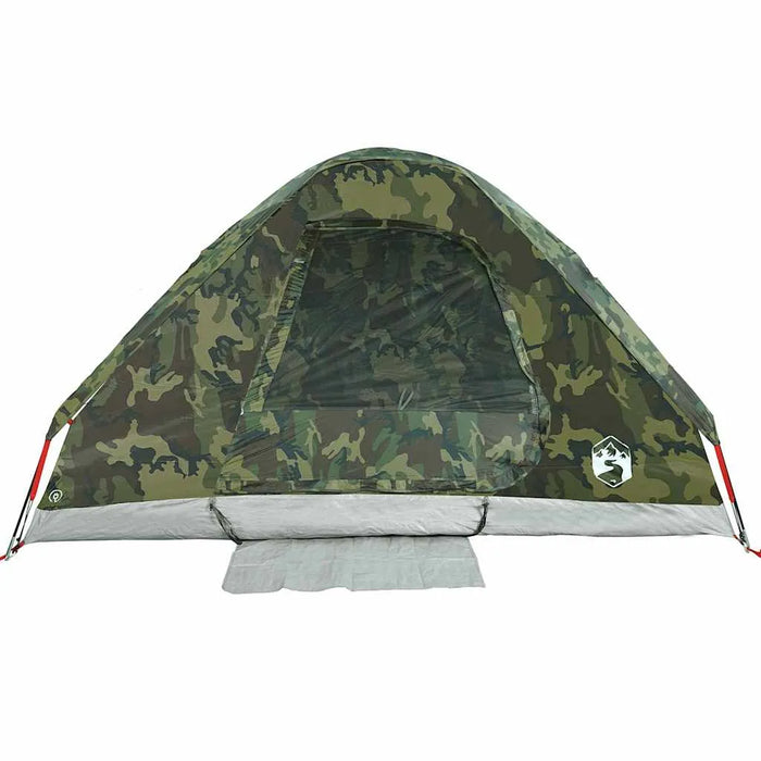 Waterproof Camping Tent Dome in Camouflage (4 persons) - Little and Giant Explorers vidaXL