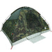 Waterproof Camping Tent Dome in Camouflage (4 persons) - Little and Giant Explorers vidaXL