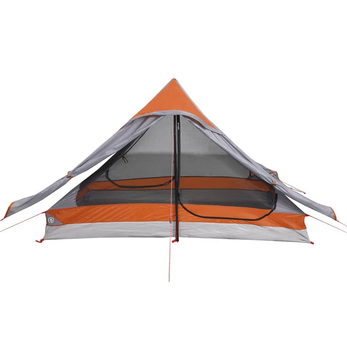 Waterproof Camping Tent in Grey (2 persons) - Little and Giant Explorers vidaXL