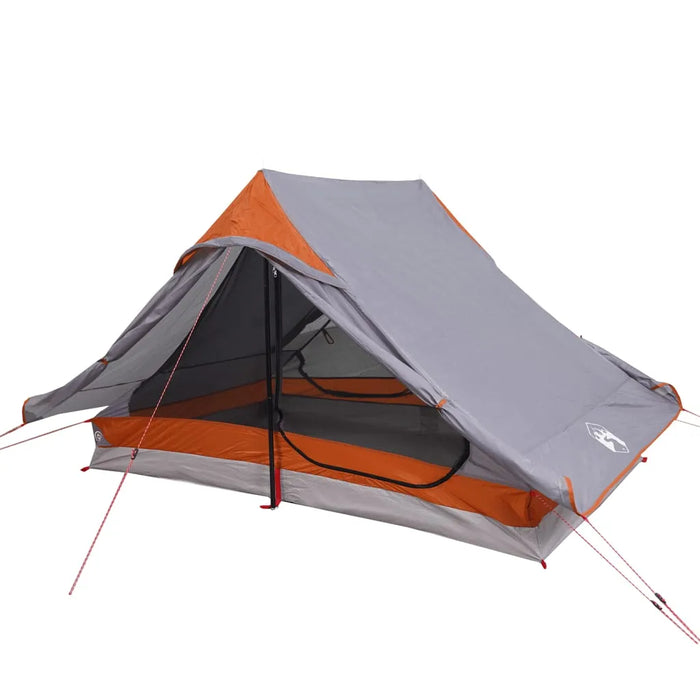 Waterproof Camping Tent in Grey (2 persons) - Little and Giant Explorers vidaXL