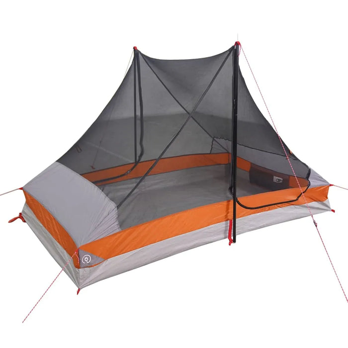 Waterproof Camping Tent in Grey (2 persons) - Little and Giant Explorers vidaXL