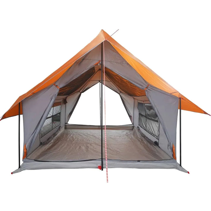 Waterproof Camping Tent in Grey and Orange (5 persons) - Little and Giant Explorers vidaXL