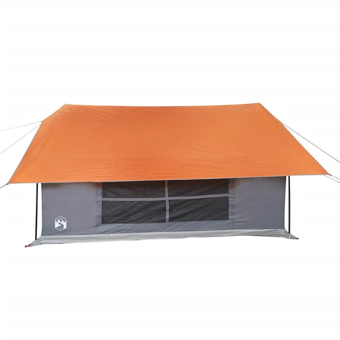 Waterproof Camping Tent in Grey and Orange (5 persons) - Little and Giant Explorers vidaXL