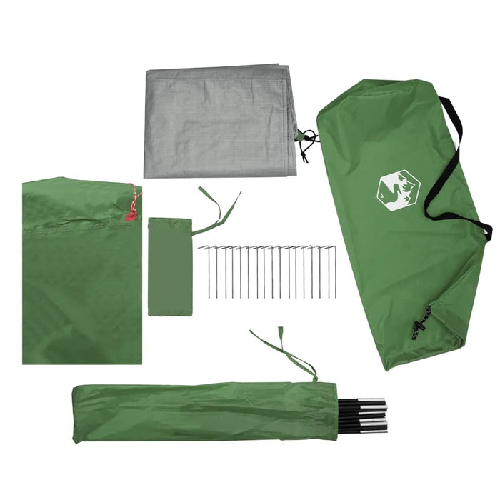 Waterproof Camping Windbreak in Green (366 x 152 x 152cm) - Little and Giant Explorers vidaXL