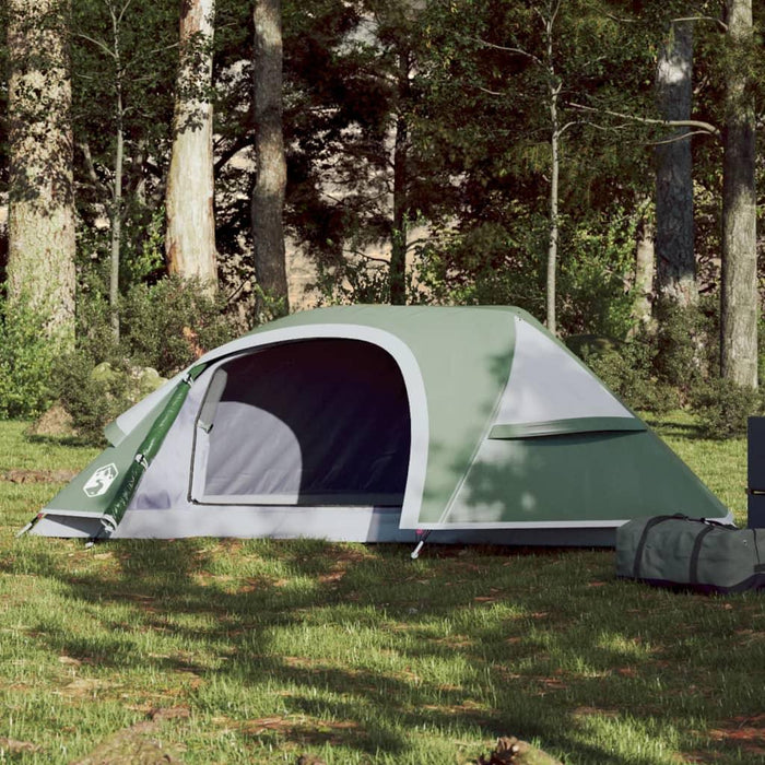 Waterproof Dome Camping Tent in Green (1 person) - Little and Giant Explorers vidaXL