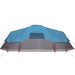 Waterproof Dome Family Tent in Blue (11 persons) - Little and Giant Explorers vidaXL