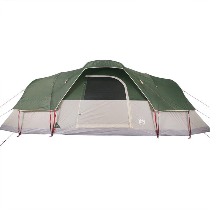 Waterproof Dome Family Tent in Green (11 persons) - Little and Giant Explorers vidaXL