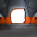 Waterproof Dome Family Tent in Grey and Orange (11 persons) - Little and Giant Explorers vidaXL