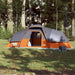 Waterproof Dome Family Tent in Grey and Orange (11 persons) - Little and Giant Explorers vidaXL