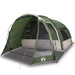 Waterproof Family Tent in Green (6 persons) - Little and Giant Explorers vidaXL