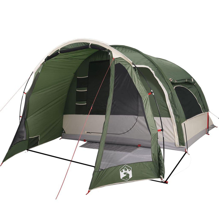 Waterproof Family Tent in Green (6 persons) - Little and Giant Explorers vidaXL