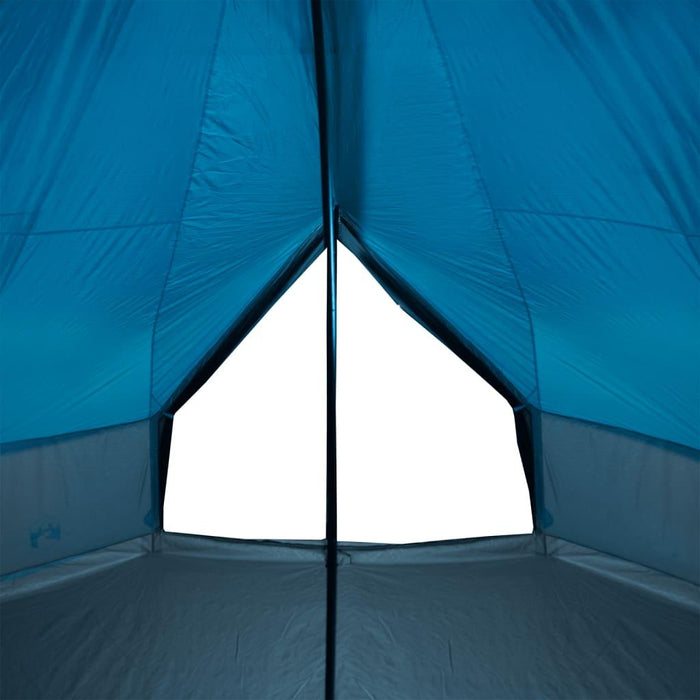 Waterproof Family Tipi Tent (10 persons) in Blue - Little and Giant Explorers vidaXL