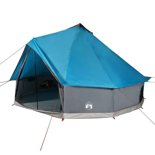 Waterproof Family Tipi Tent (10 persons) in Blue - Little and Giant Explorers vidaXL