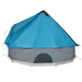 Waterproof Family Tipi Tent (10 persons) in Blue - Little and Giant Explorers vidaXL