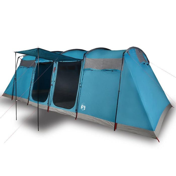 Waterproof Family Tunnel Tent in Blue (10 persons) - Little and Giant Explorers vidaXL